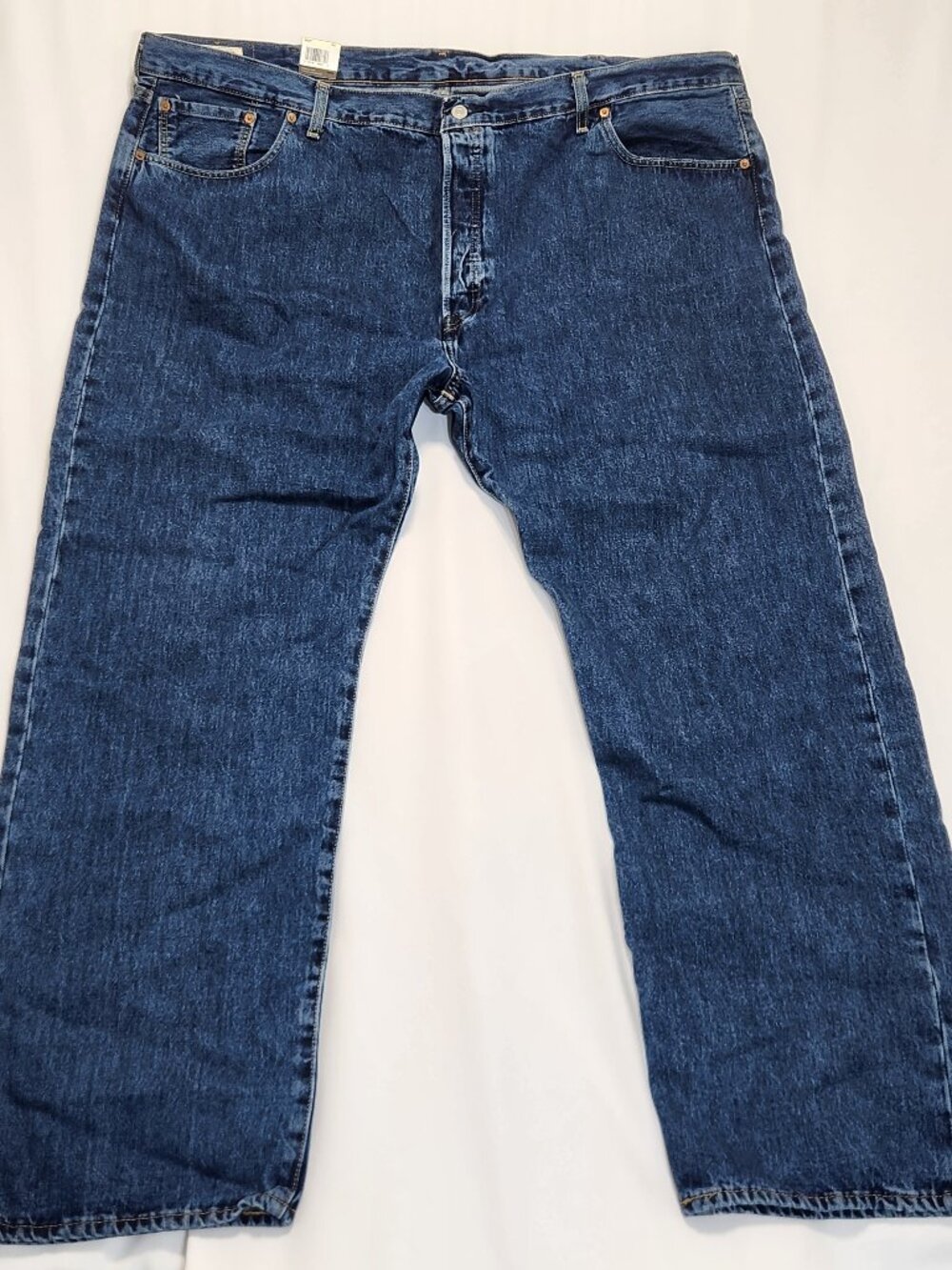 Levi's 501 Original Big & Tall Button Fly Jeans Medium Wash 50x34 NWT
